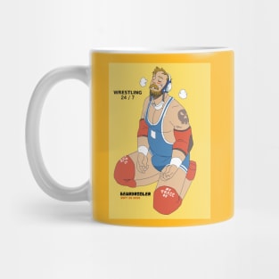 addict in wrestling Mug